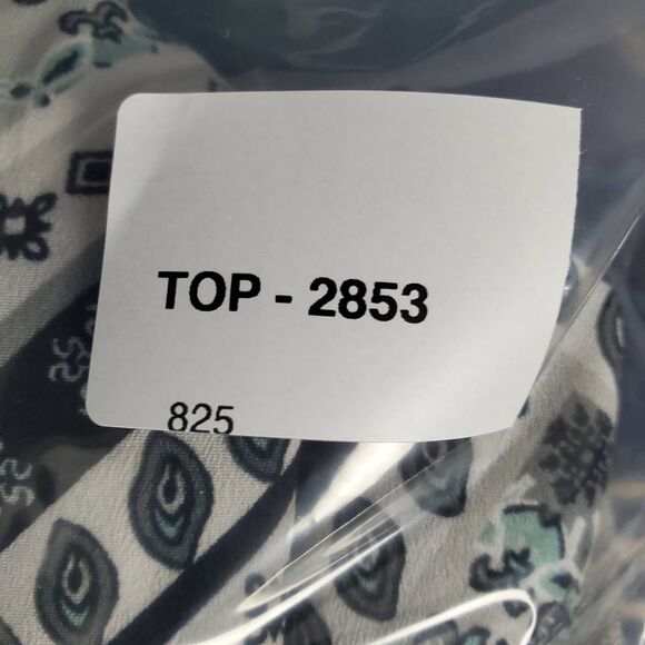 Maurices Women’s Boho Chevron Print Raglan Sleeve Top Size L - Picture 6 of 6